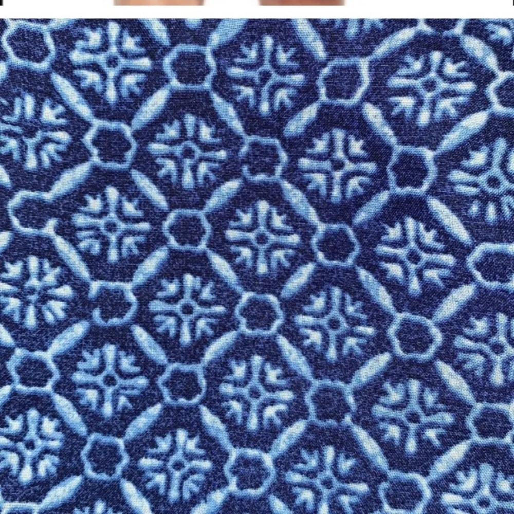NWT Ralph Lauren blue tile print dress with pockets 10 M - Picture 3 of 9